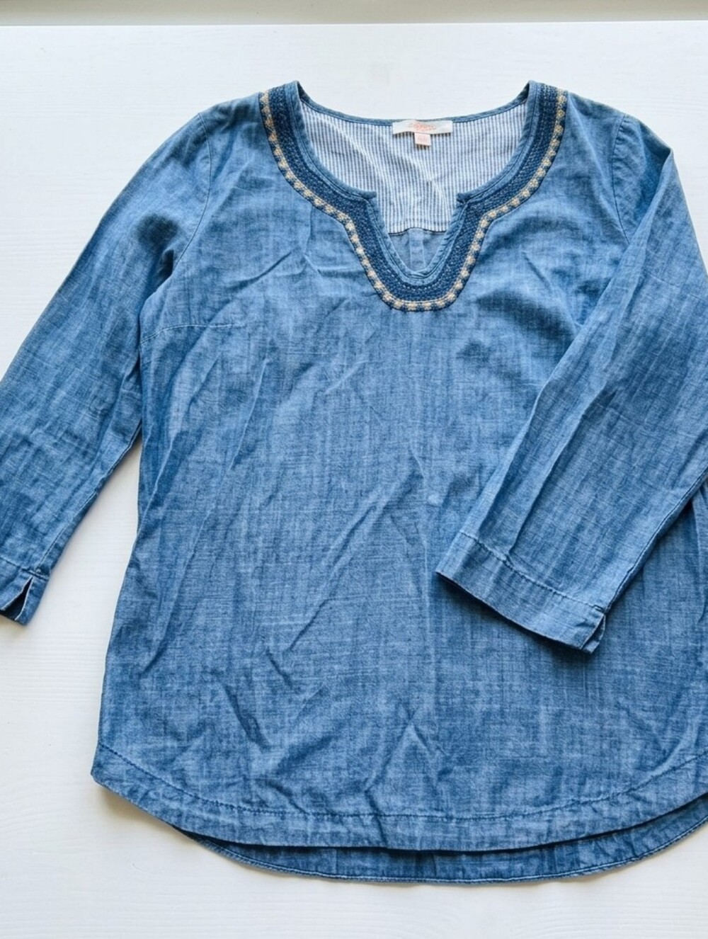 Skies Are Blue MEDIUM Striped Blouse